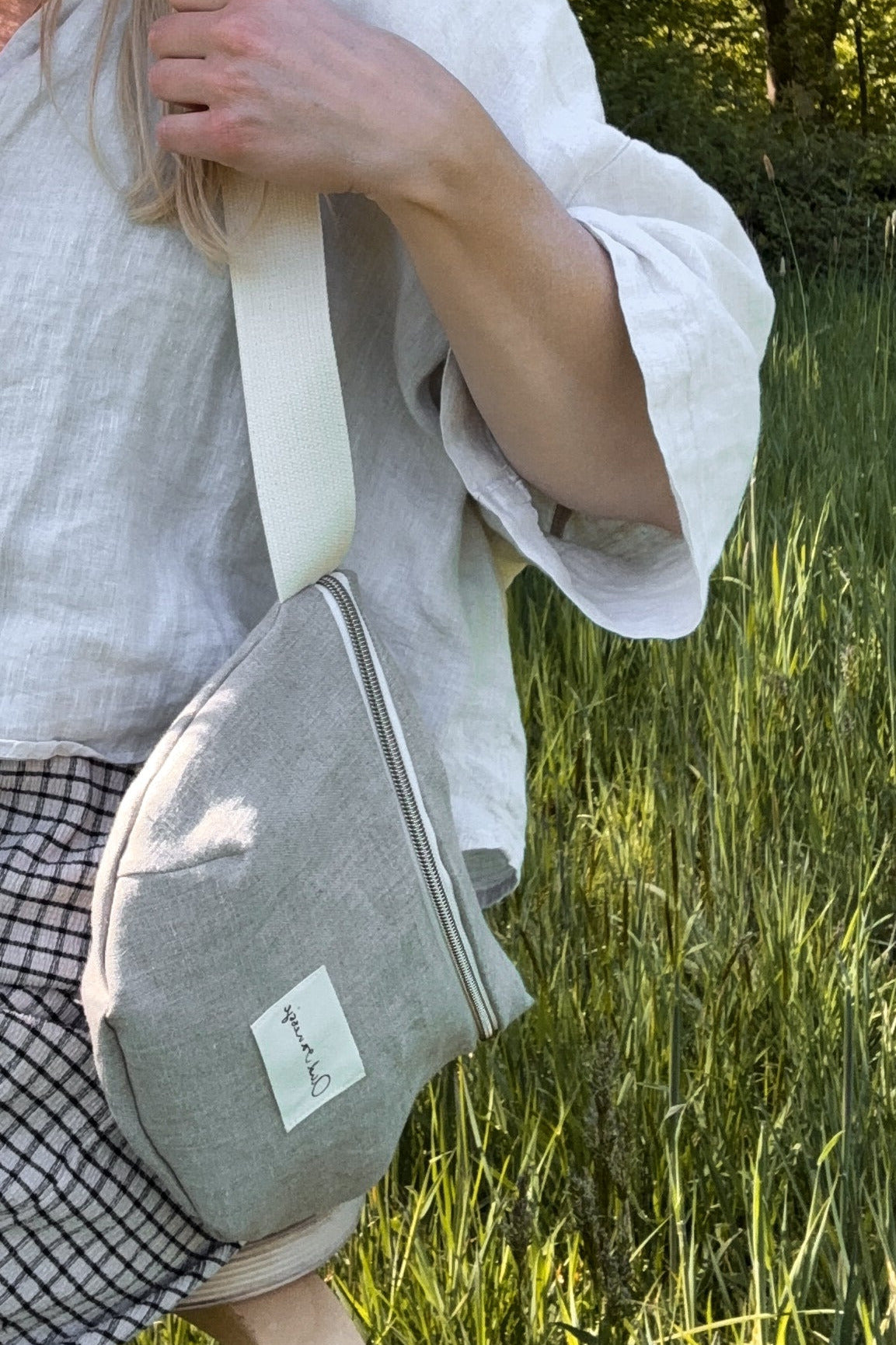 Hipbag elise | Linenbag all greige